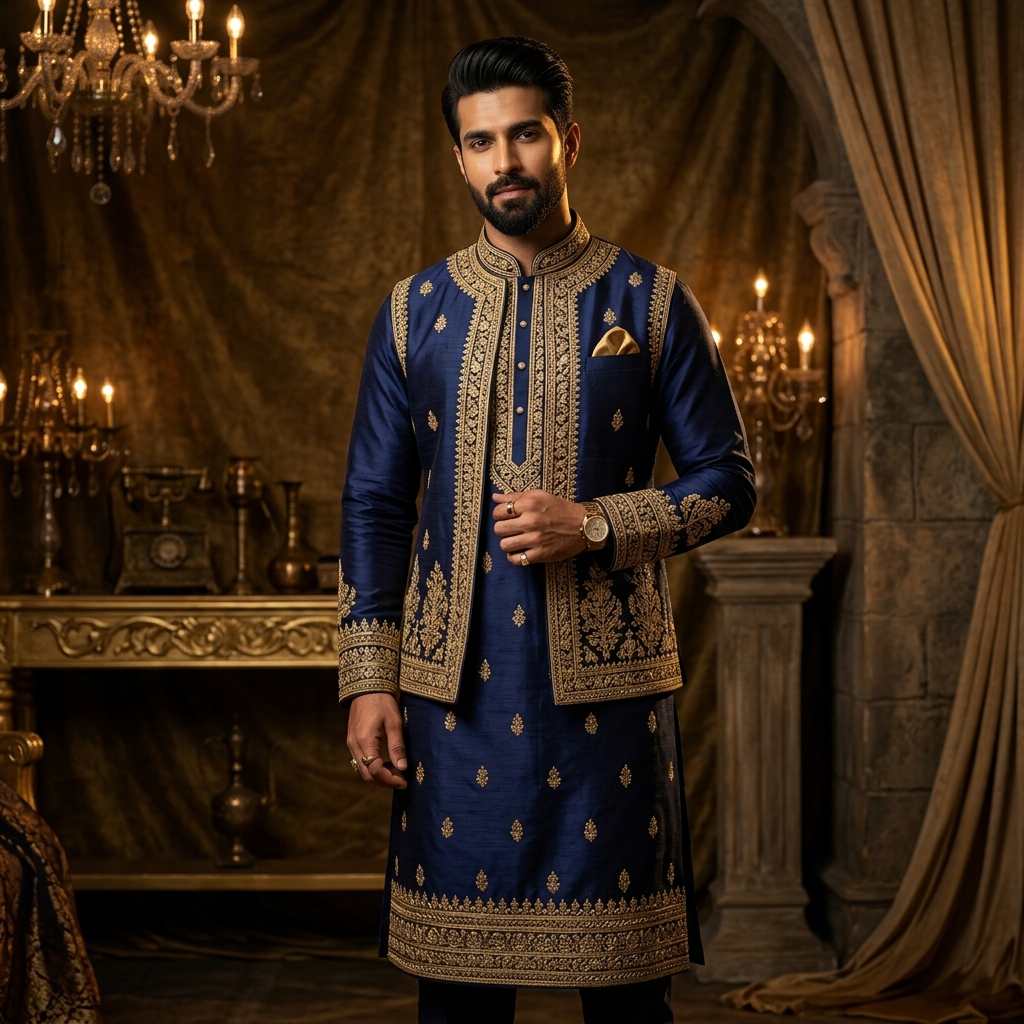 Thamanvi Silks For Him Collection