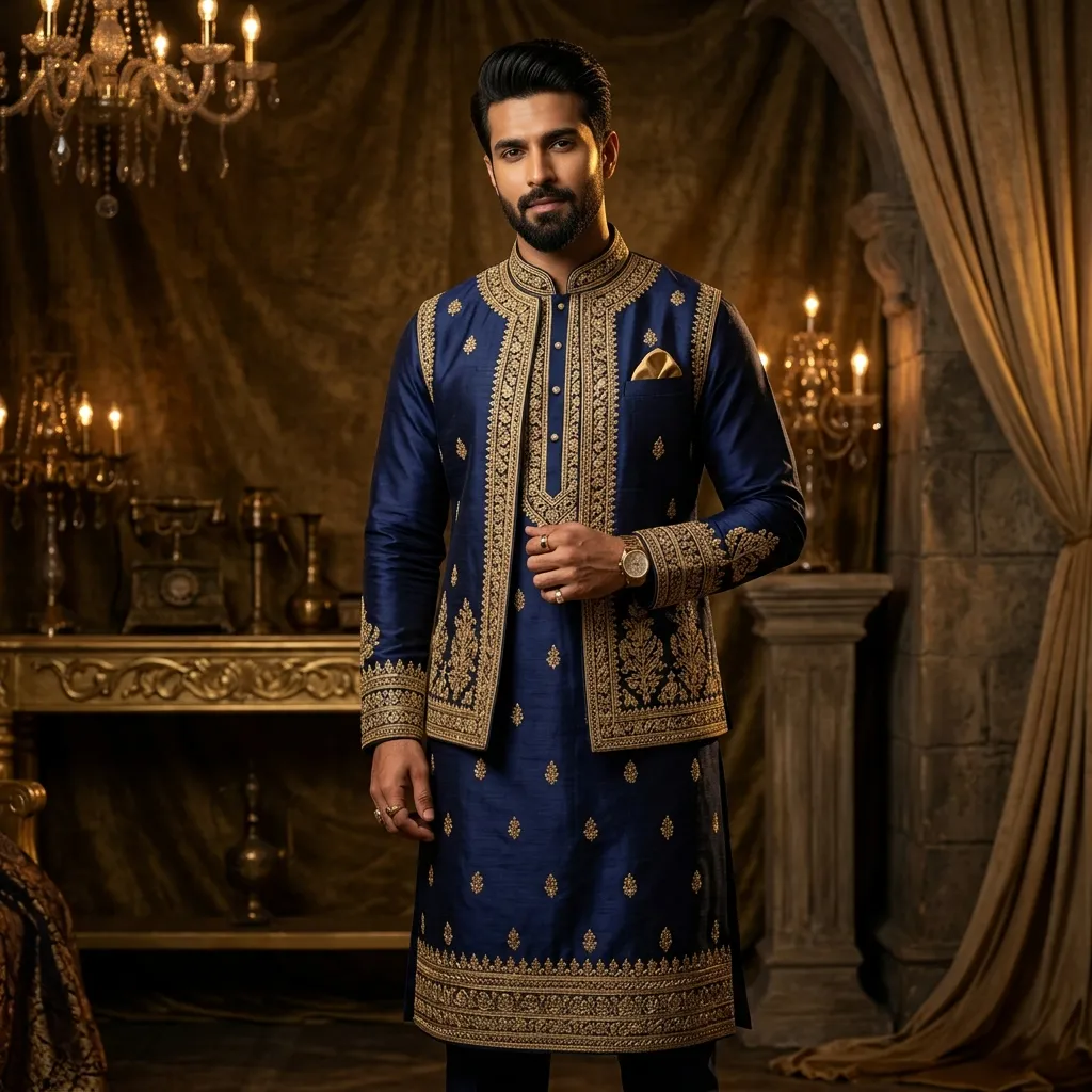 Thamanvi Silks For Him Collection